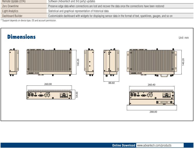 研華EIS-D150 研華EIS-D150，邊緣計算系統(tǒng)，支持Intel 第六代處理器，可選i3/i5/i7 CPU，最高支持 16 GB內存，具備豐富擴展接口 2 x LAN，4 x COM，6 x USB等，同時還可以擴展 iDoor 和 ARK-Plus 模組增加更多的擴展能力，可以根據(jù)現(xiàn)場應用需求，靈活定制。