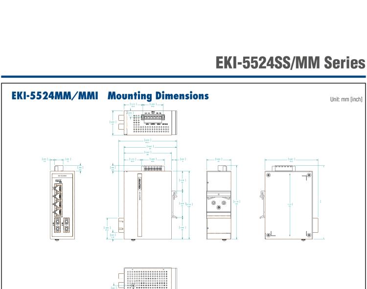研華EKI-5524MMI 2光4電百兆ProView(組態(tài))系列工業(yè)以太網(wǎng)交換機(jī)(包含單模/多模、SC/ST接口)