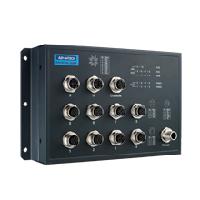 研華EKI-9510E-2GMPH 10個百兆M12 POE端口網管EN50155交換機， 支持72/96/110 VDC供電