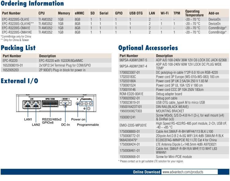 研華EPC-R3220 ARM架構邊緣智能網(wǎng)關，儲能/光伏/智慧燈桿應用首選