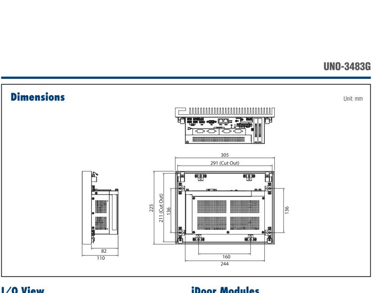 研華UNO-3483G 高效能嵌入式無風扇工業電腦，搭配 Intel? Core? i7 處理器，2 x GbE, 2 x mPCIe, HDMI/VGA
