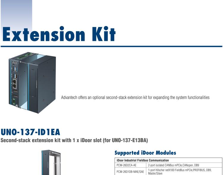 研華UNO-137 DIN導軌控制器，配備Intel?Atom?E3940 CPU、2個LAN、2個COM、3個USB 3.0、1個USB 2.0、2個DP 1.2、8個DI、8個DO、1個M.2、1個mPCIe、TPM 2.0