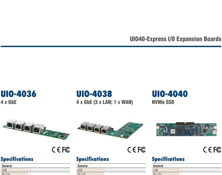 研華UIO-4040 UIO40-Express I/O 擴展卡，支持 NNMe SSD