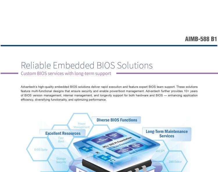 研華AIMB-588B1 適配Intel 第12/13代 Core i/奔騰系列處理器，搭載Q670E/R680E/H610E芯片組。性能可達(dá)服務(wù)器級別，獨(dú)立四顯，具備專業(yè)的圖像處理能力，是理想的行業(yè)解決方案。