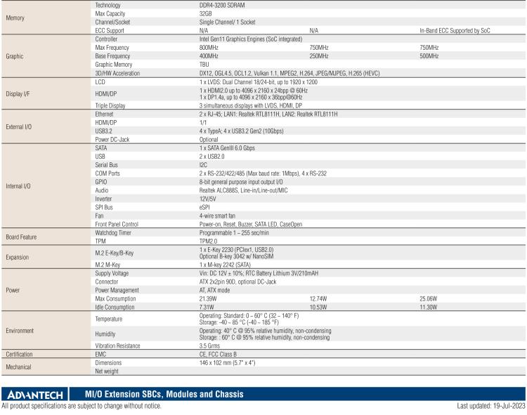 研華MIO-5152 Intel 第8代Atom系列 3.5" 單板電腦